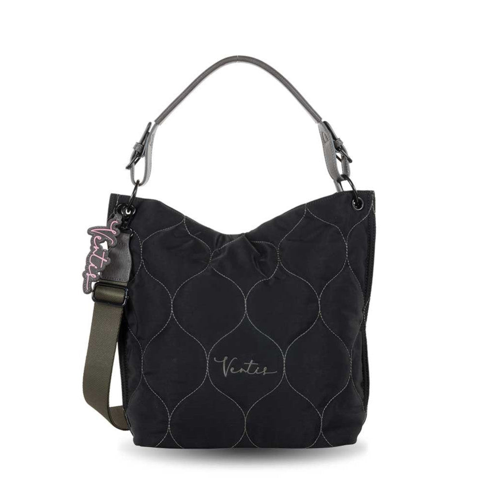 Bolso de hombro con Bandolera Ventis Soft Negro