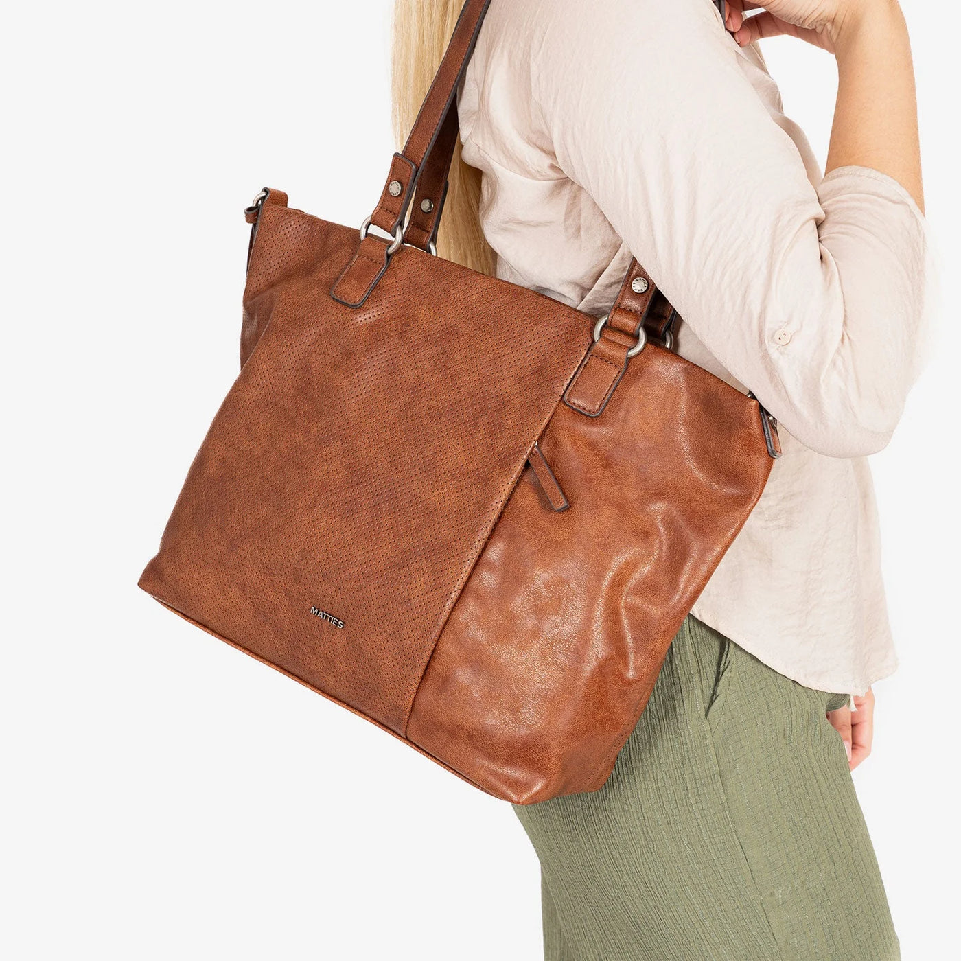 Bolso Shopper Matties Haya Cuero