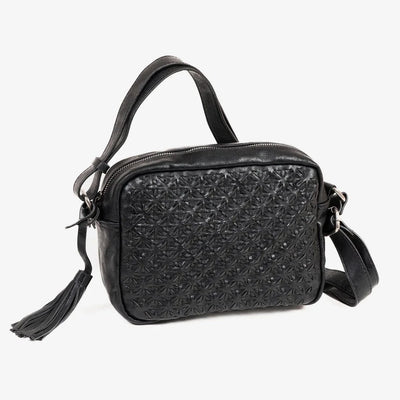 Bolso Bandolera Matties Trenzado Negro