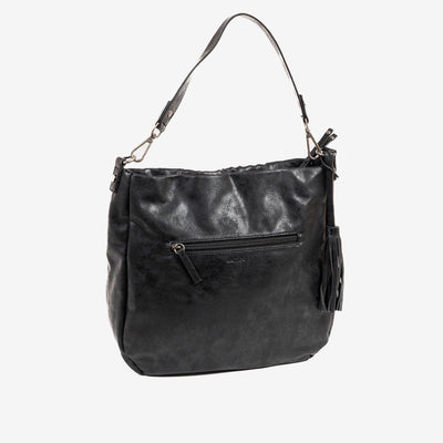 Bolso de Homrbo con Bandolera Matties Trenzado Negro