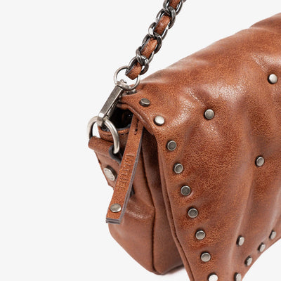 Bolso de Hombro solapa con Bandolera Matties Rivets Cuero