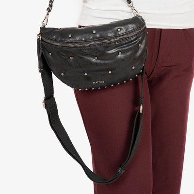 Bolso Riñonera Matties Rivets Negro