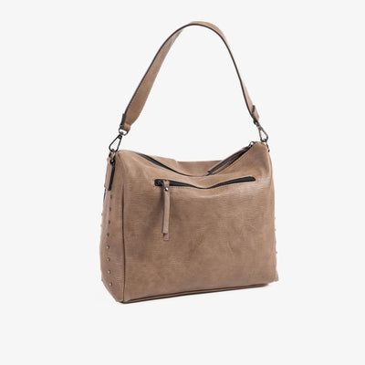 Bolso de Hombro con Bandolera Matties Alamo Taupe