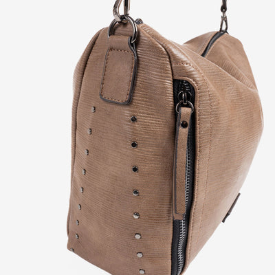 Bolso de Hombro con Bandolera Matties Alamo Taupe