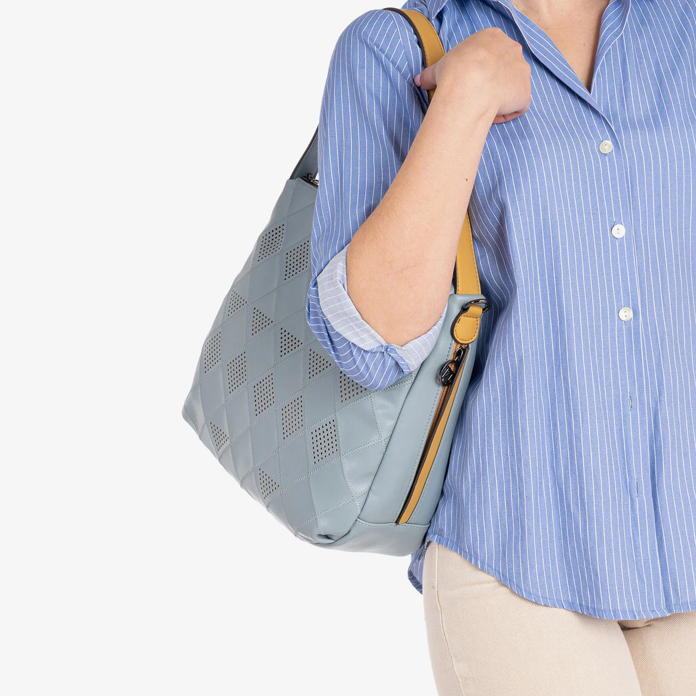 Bolso de Hombro con Bandolera Matties Alhama Azul