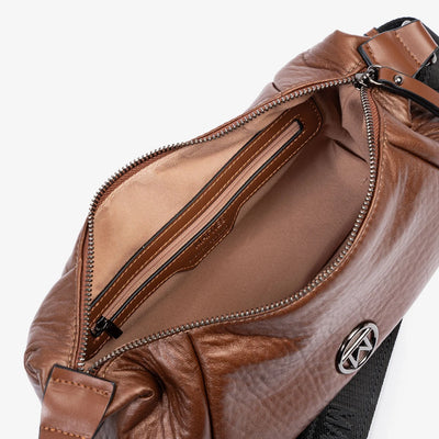 Bolso Bandolera Matties Velvet Marrón