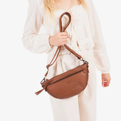 Bolso Bandolera Piel Matties Eva Marrón