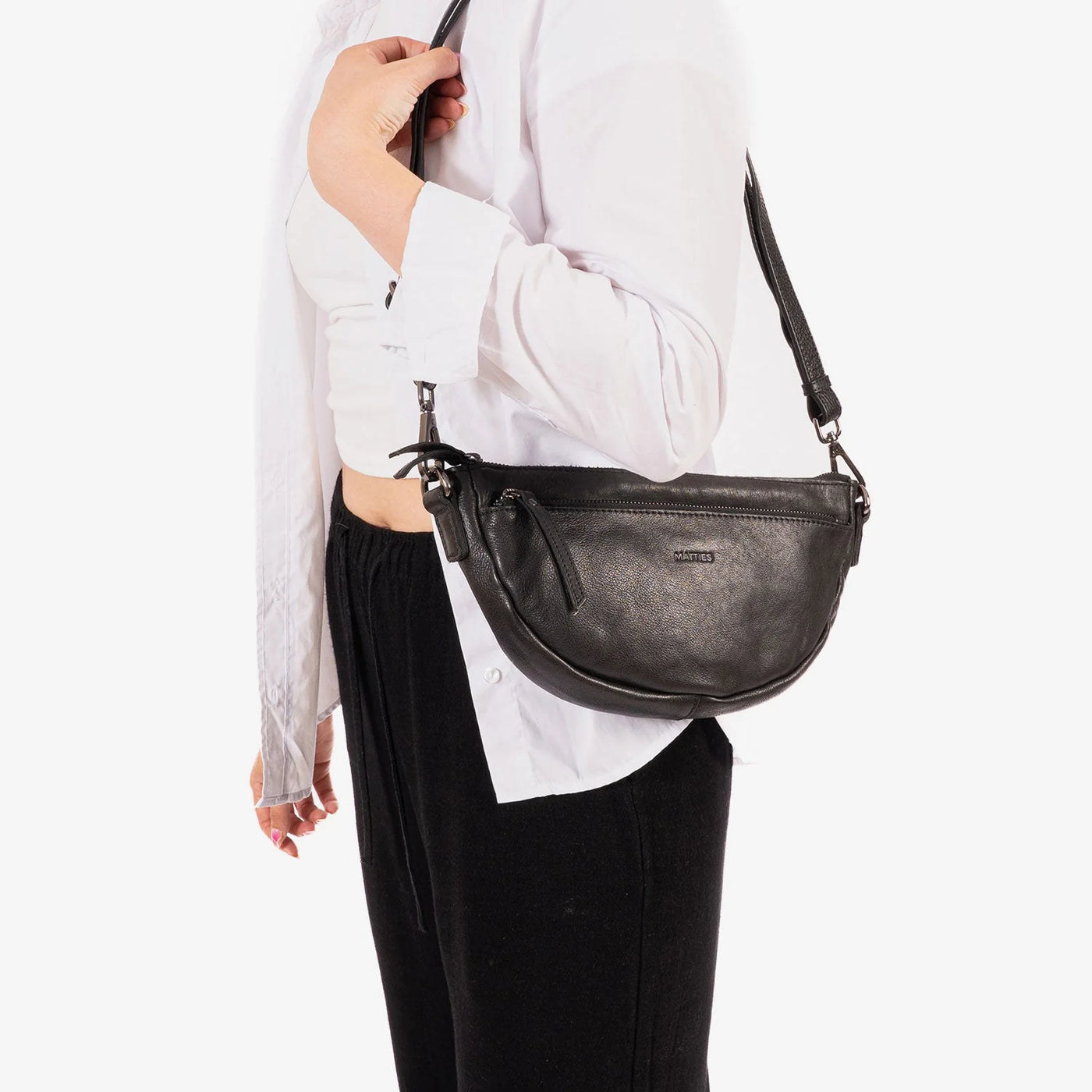 Bolso Bandolera Piel Matties Eva Negro