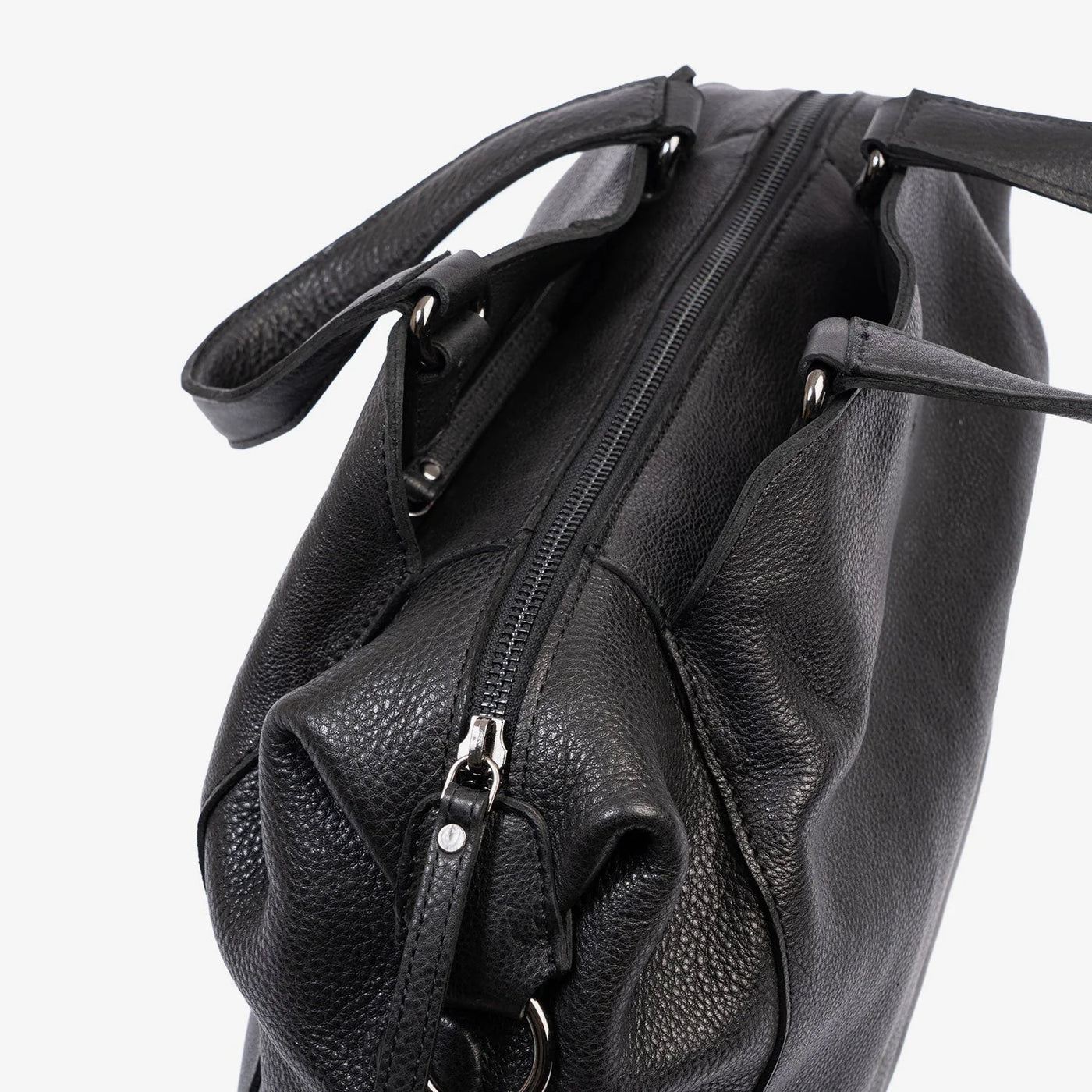 Bolso de mano con Bandolera Piel Matties Eva Negro