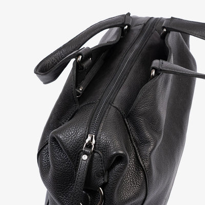 Bolso de mano con Bandolera Piel Matties Eva Negro