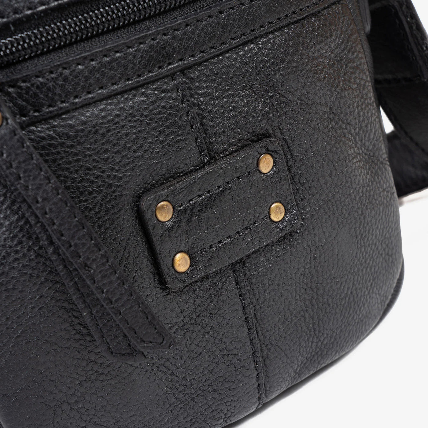 Bolso Hombre piel (16x20 cm) Matties Antic Negro