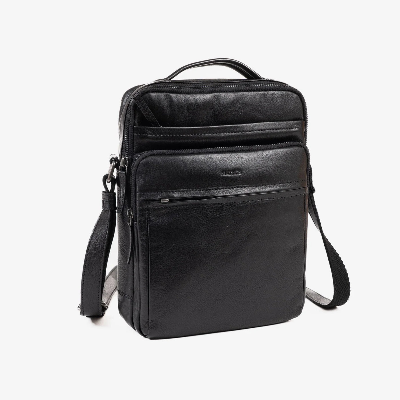 Bolso Hombre piel (24x30 cm) Matties Cow Silky Negro