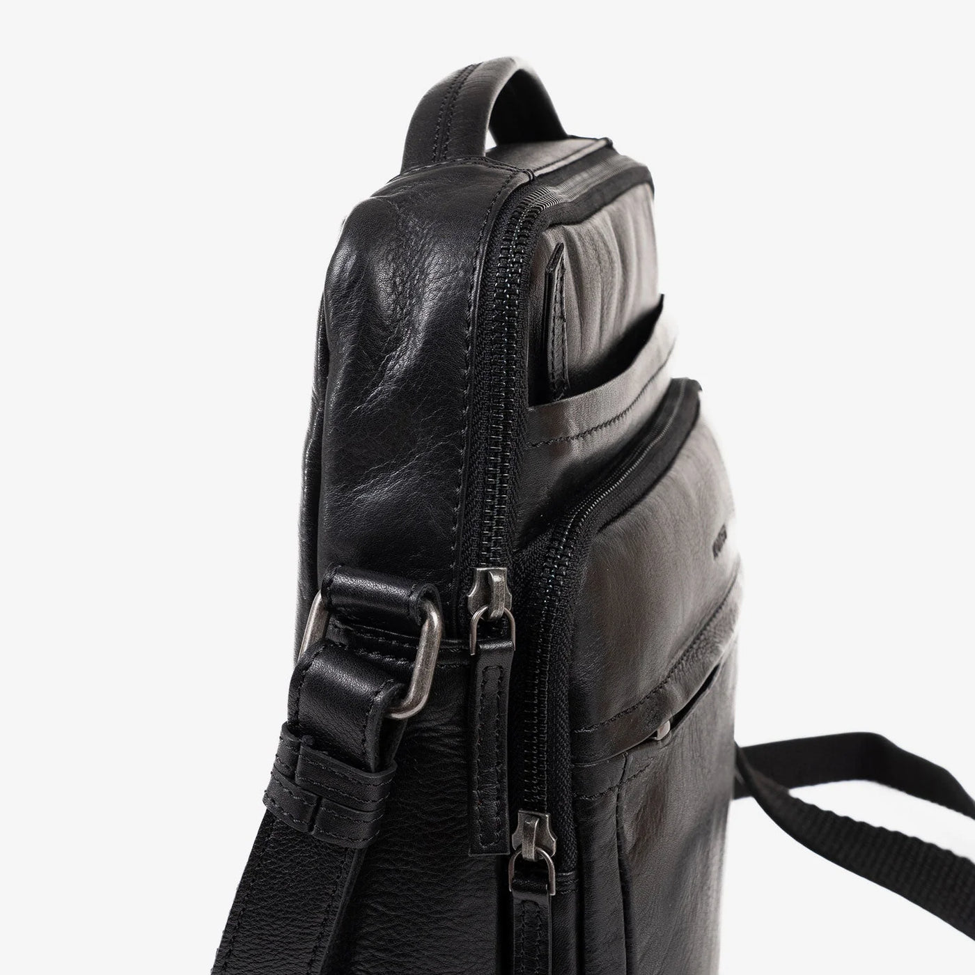 Bolso Hombre piel (24x30 cm) Matties Cow Silky Negro