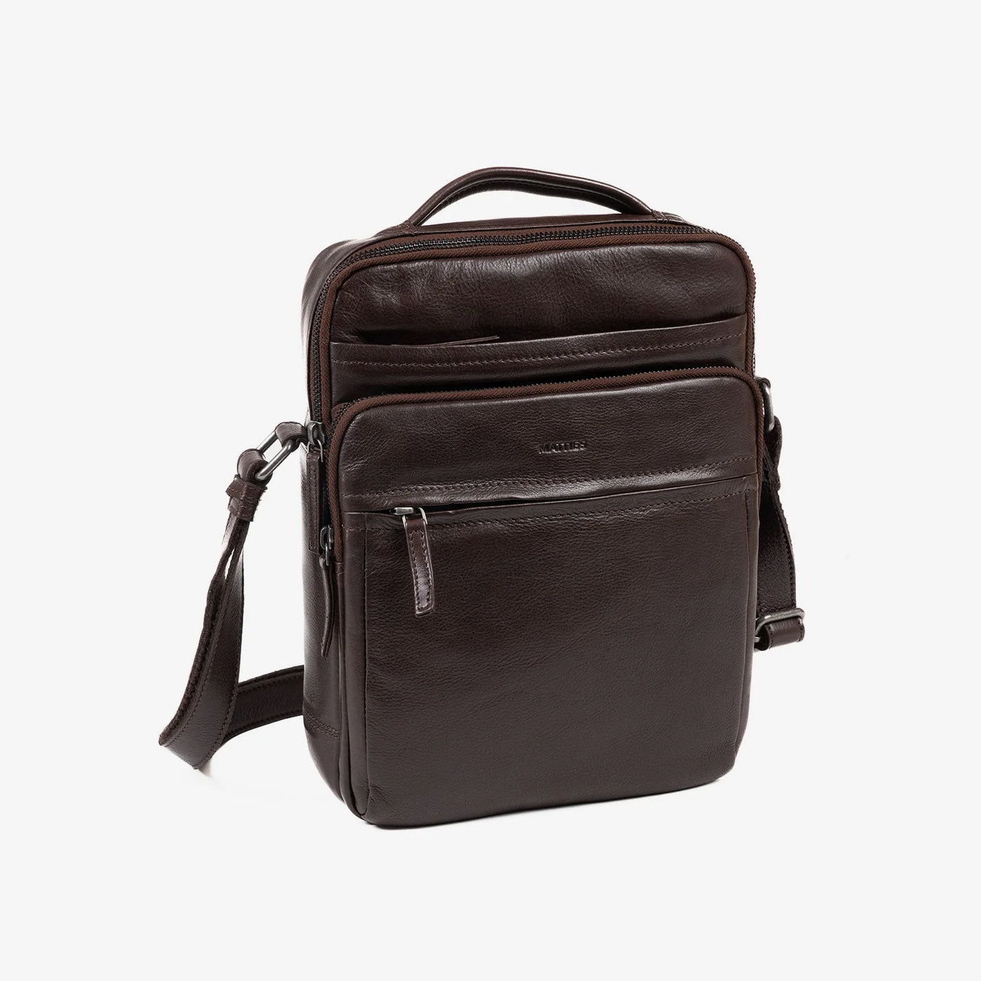 Bolso Hombre piel (24x30 cm) Matties Cow Silky Marrón