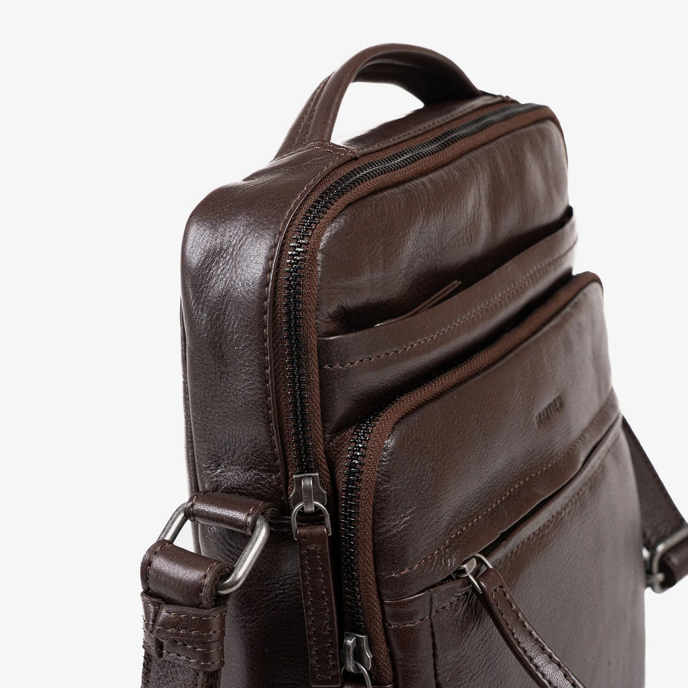 Bolso Hombre piel (24x30 cm) Matties Cow Silky Marrón