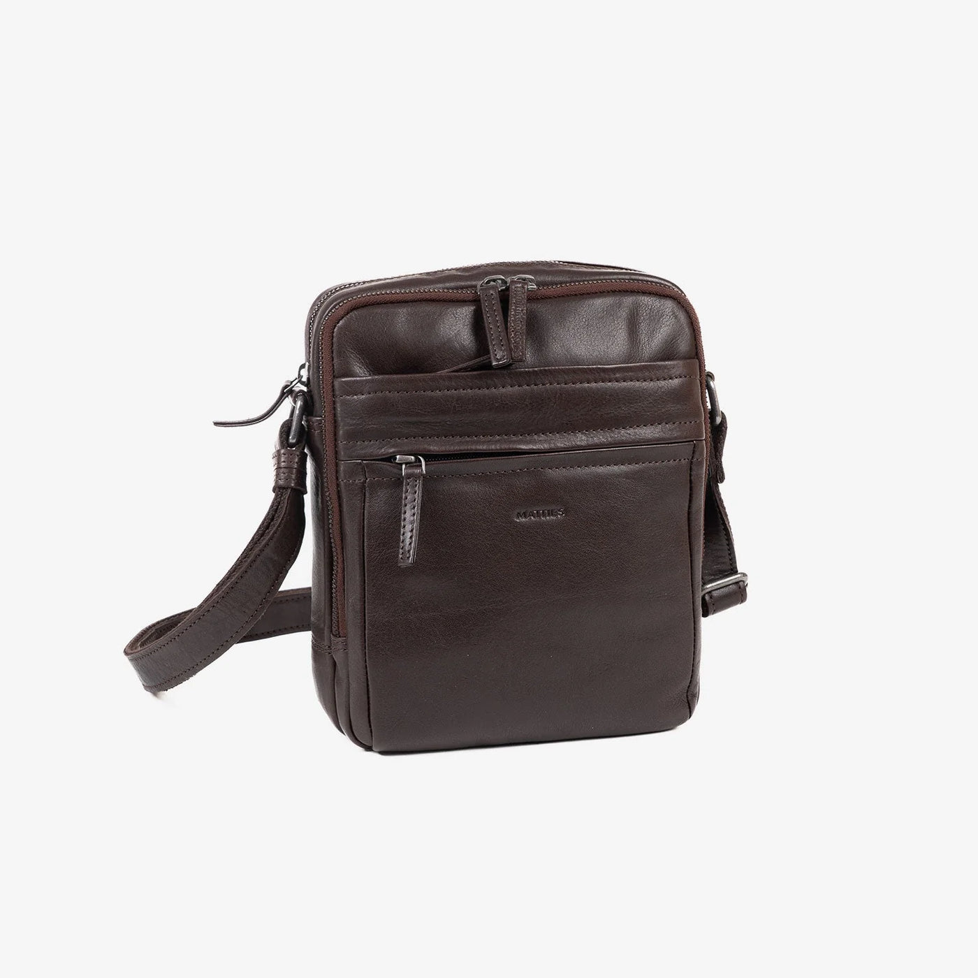 Bolso Hombre piel (19x24 cm) Matties Cow Silky Marrón