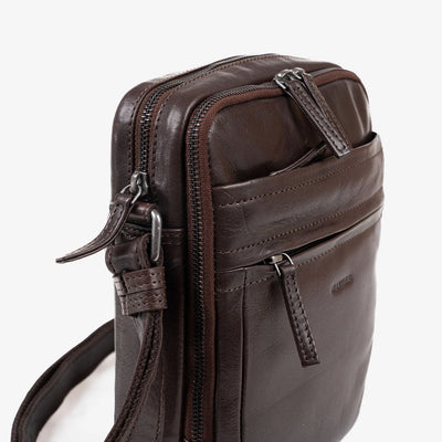 Bolso Hombre piel (19x24 cm) Matties Cow Silky Marrón