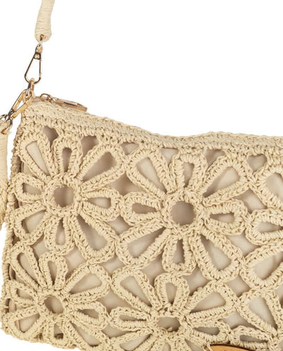 Cartera con Bandolera fibra natural Kbas Natural