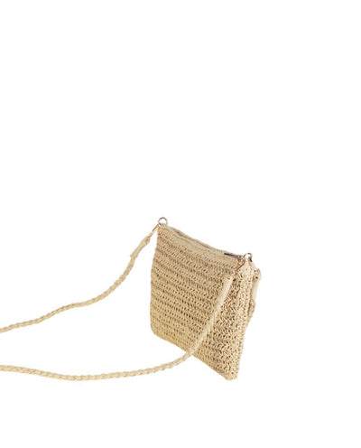 Cartera con Bandolera fibra natural Kbas Natural