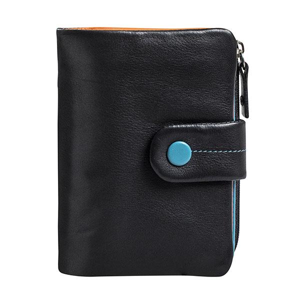 Billetero de Piel (12x9cm) monedero de cremallera Matties Multicolour