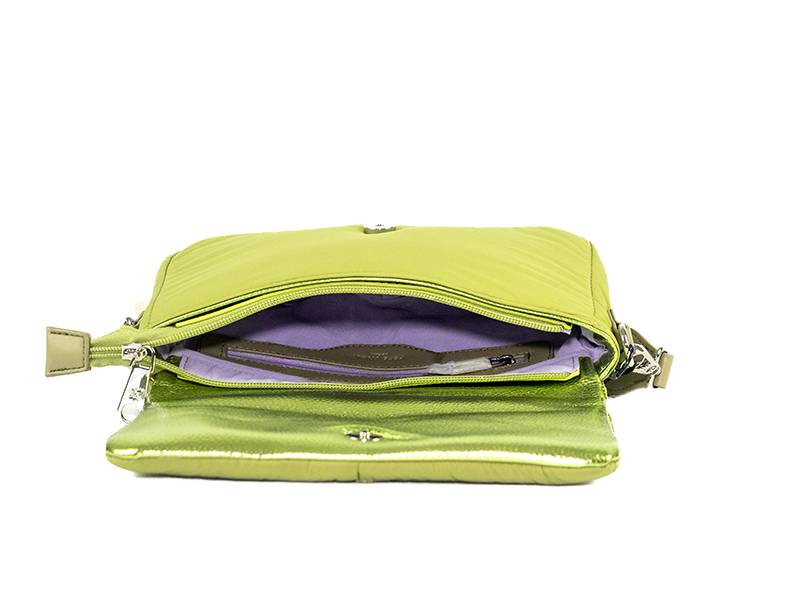 Bolso Bandolera solapa Pepe Moll Crepe Salvia