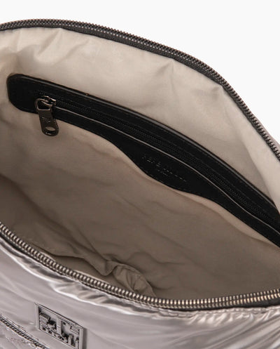 Bolso Bandolera Mediana bomber Pepe Moll Tecno Met Plata