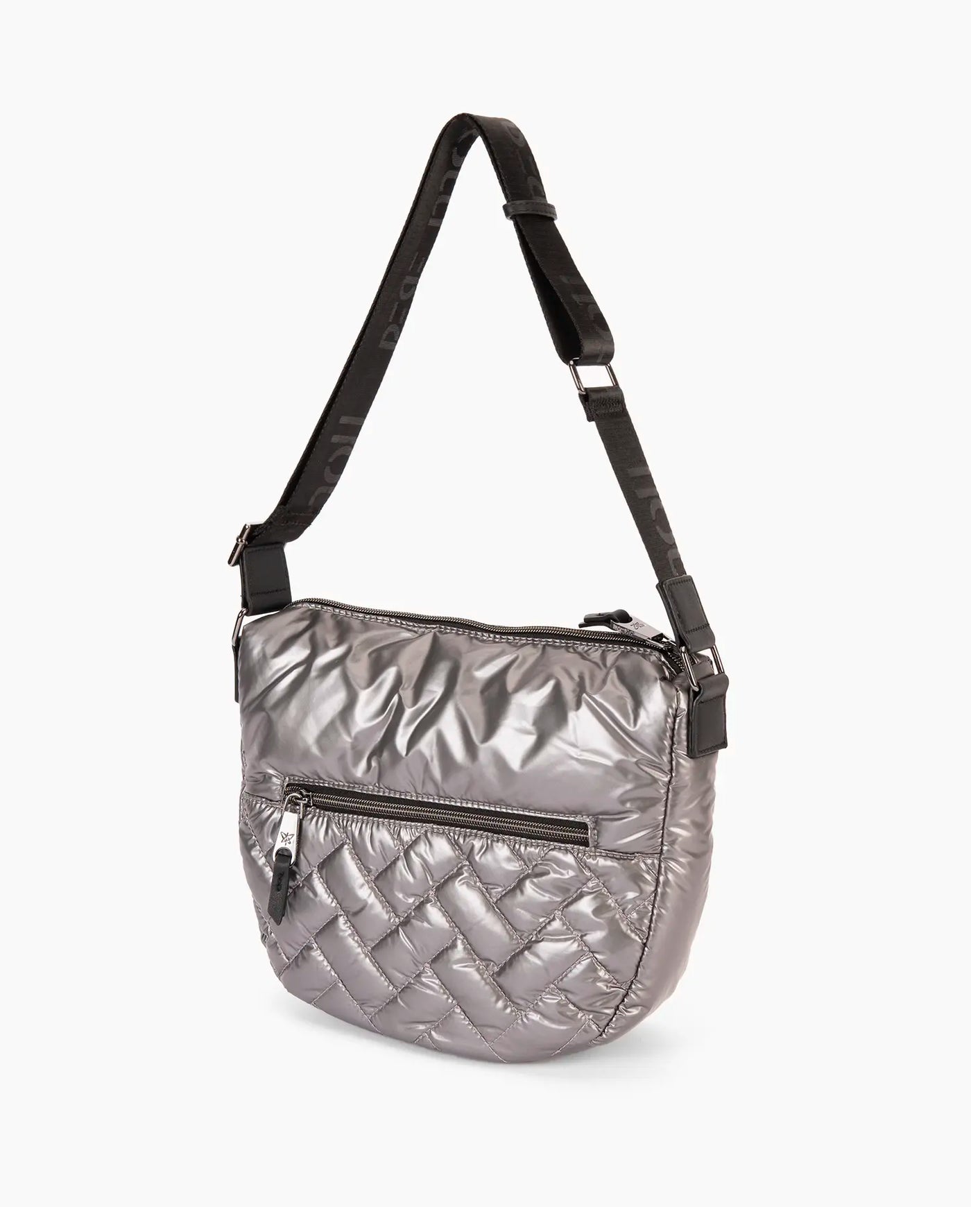 Bolso Bandolera Mediana bomber Pepe Moll Tecno Met Plata