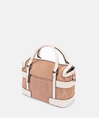 Bolso de Mano con Bandolera Pepe Moll Elena Beige