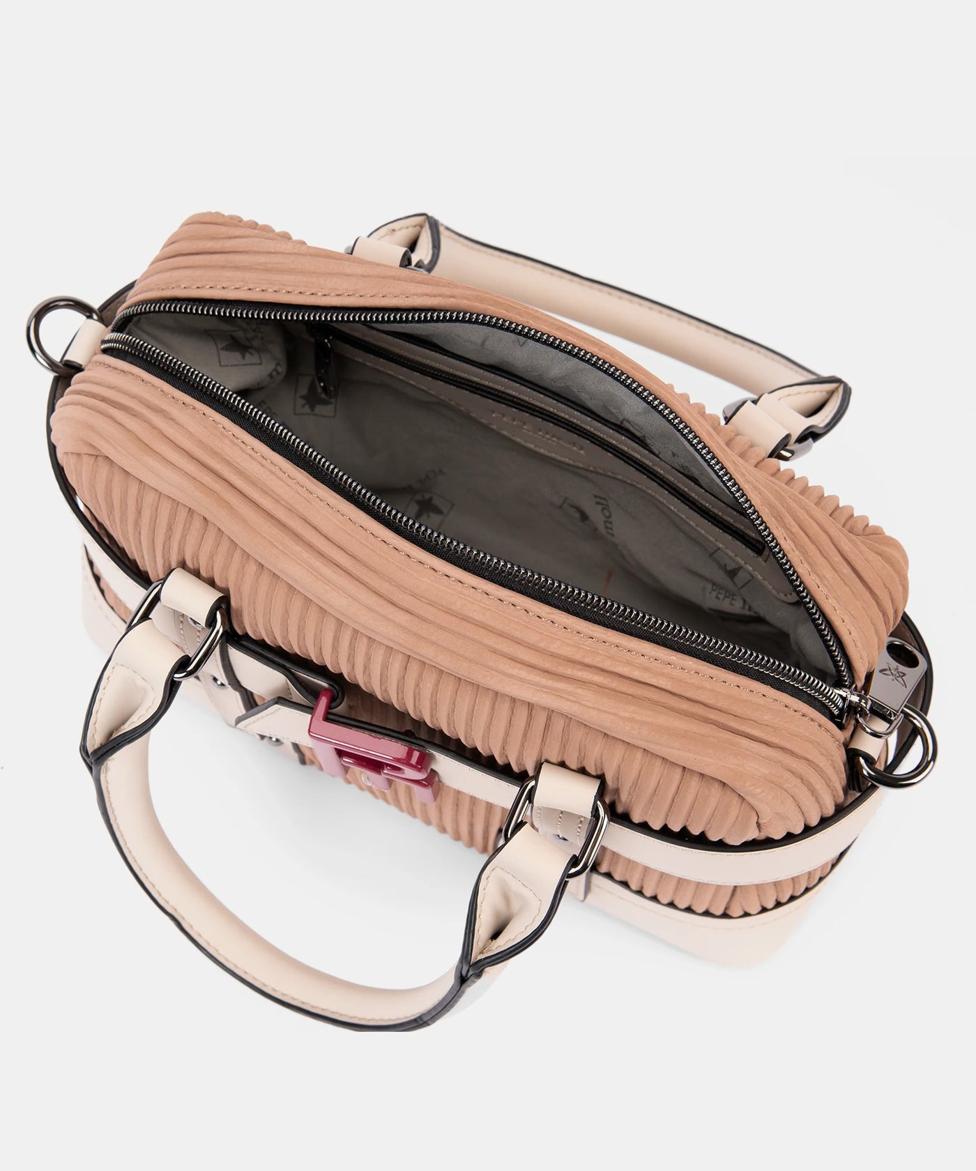 Bolso de Mano Bandolera Pepe Moll Elena Beige