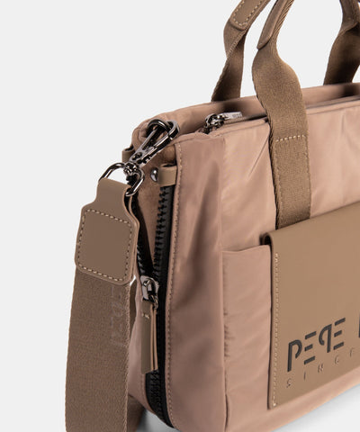 Bolso de mano con Bandolera Pepe Moll Arancha Taupe