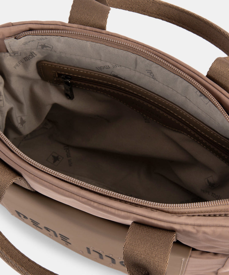 Bolso de mano con Bandolera Pepe Moll Arancha Taupe