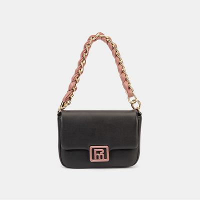 Bolso de Hombro con Bandolera Pepe Moll Clhara Negro