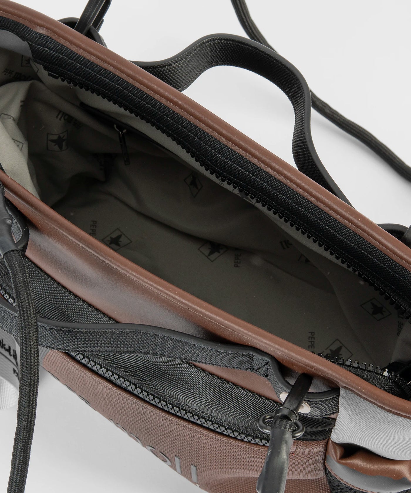 Bolso tote con Bandolera Pepe Moll Sarah Tri-Brown