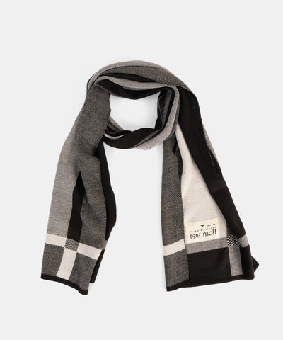 Bufanda Pepe Moll Negro y Gris