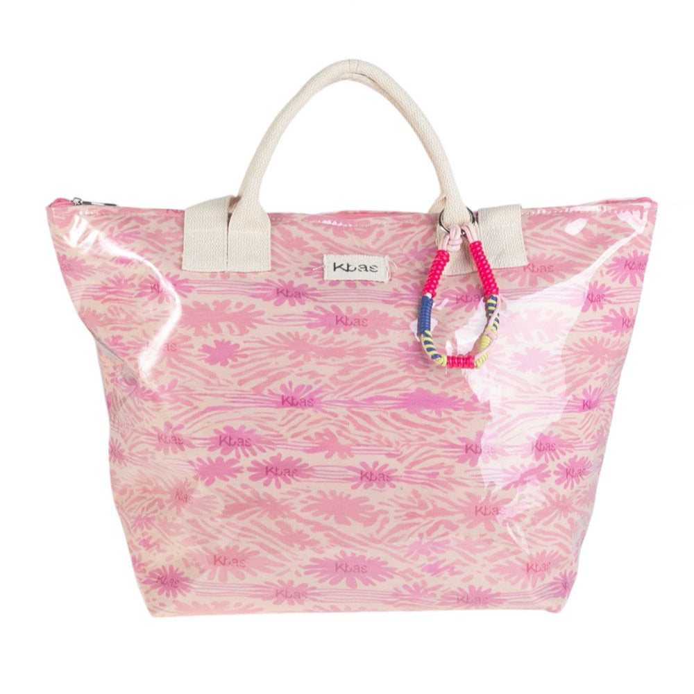 Bolso de Playa lona plastificada Kbas color Rosa