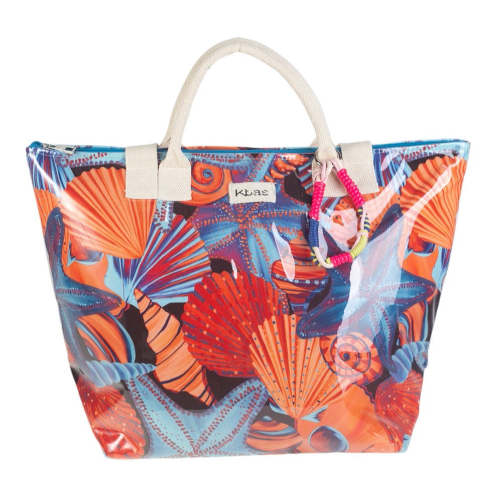 Bolso de Playa lona plastificada Kbas Mar naranja