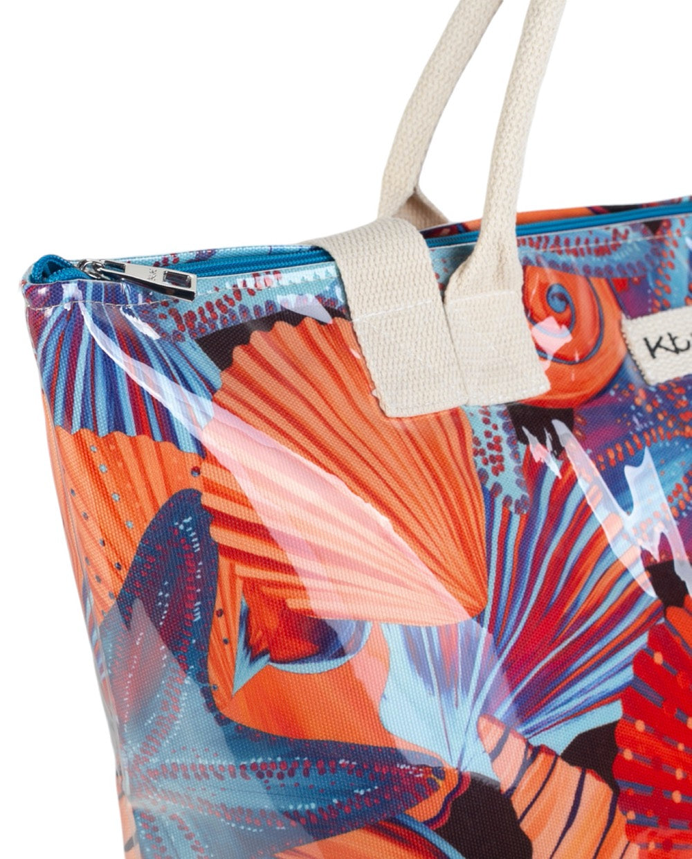Bolso de Playa lona plastificada Kbas Mar naranja