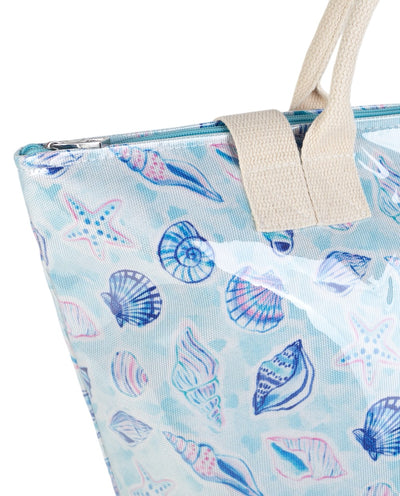 Bolso de Playa lona plastificada Kbas Mar azul