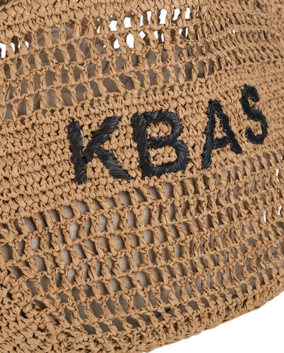 Bolso de hombro fibra natural Kbas color Tostado