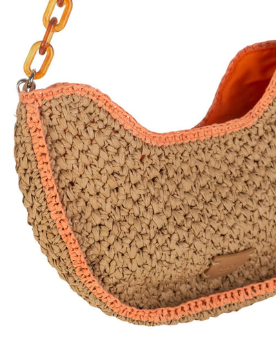 Bandolera fibra natural Doble asa Kbas Naranja