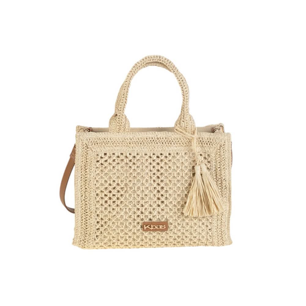 Tote Pequeño fibra natural Kbas Natural