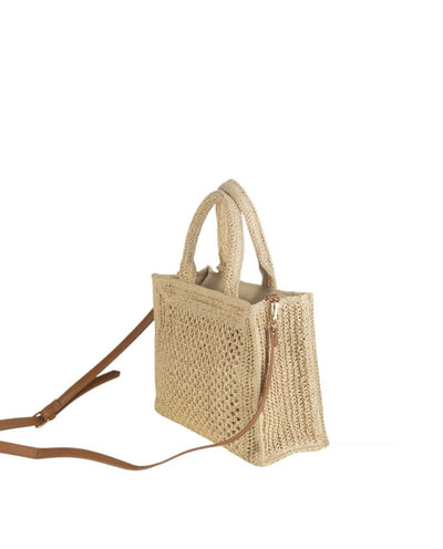 Tote Pequeño fibra natural Kbas Natural