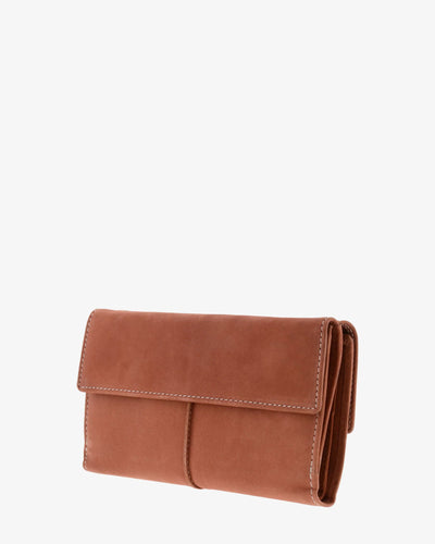 Billetero de Piel (18 X 10cm) monedero de clic Adapell Shima Picante