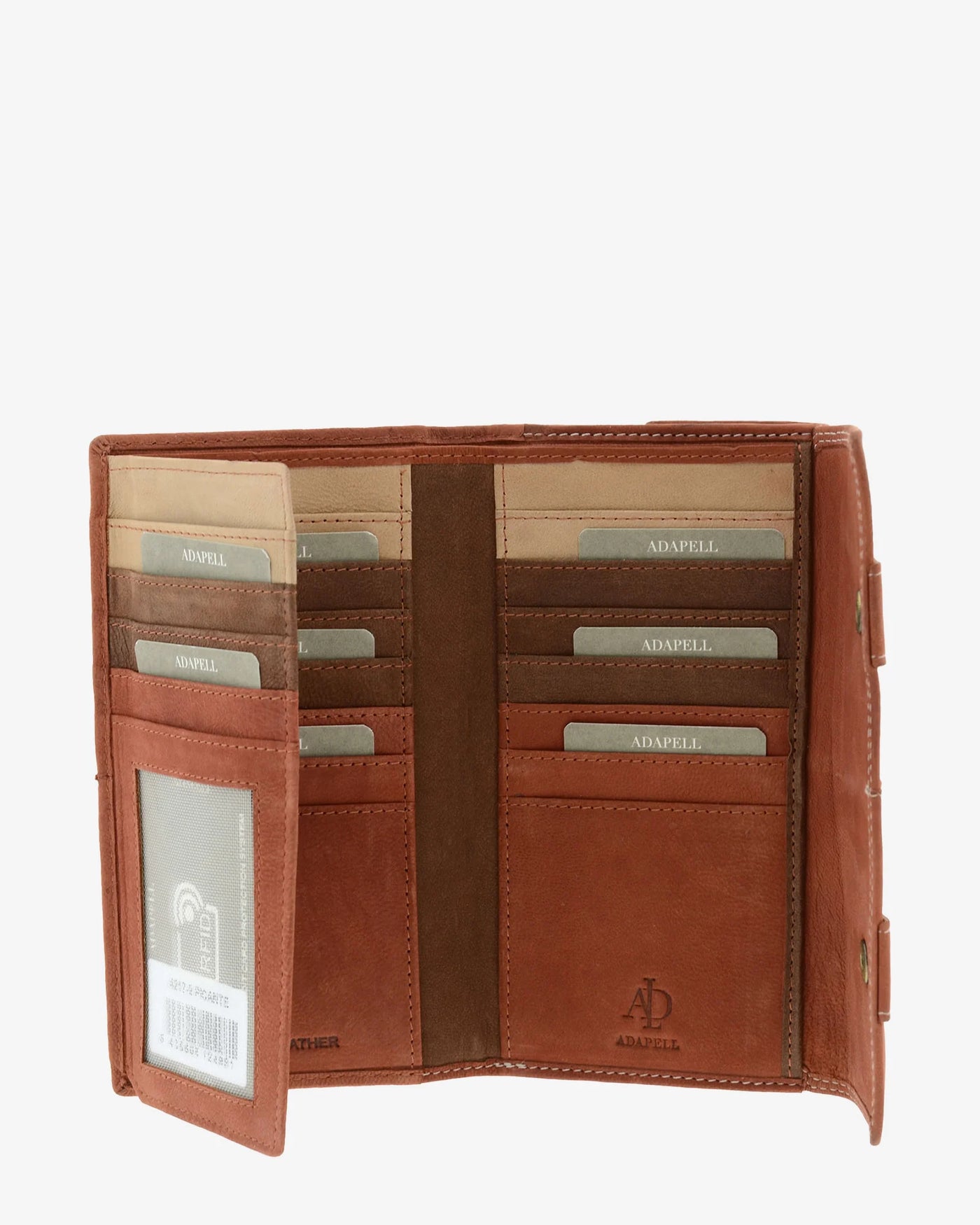 Billetero de Piel (18 X 10cm) monedero de clic Adapell Shima Picante