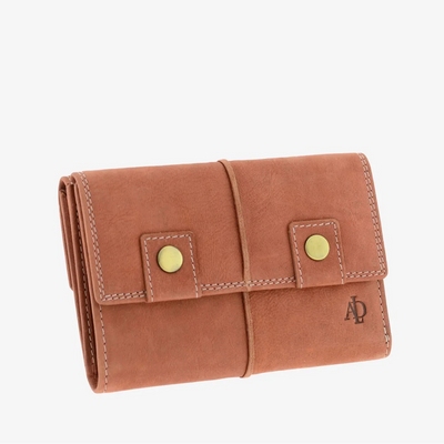 Billetero de Piel (14 X 9,5cm) monedero de clic Adapell Shima Picante