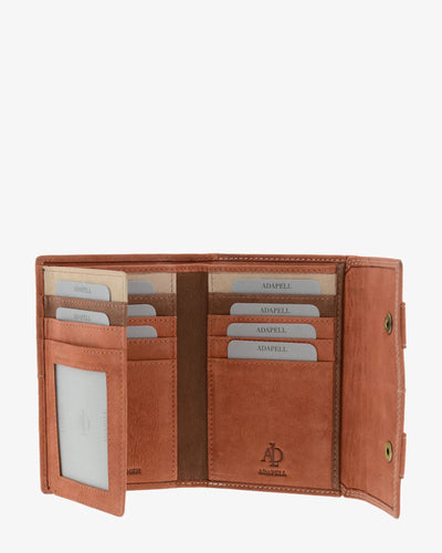 Billetero de Piel (14 X 9,5cm) monedero de clic Adapell Shima Picante