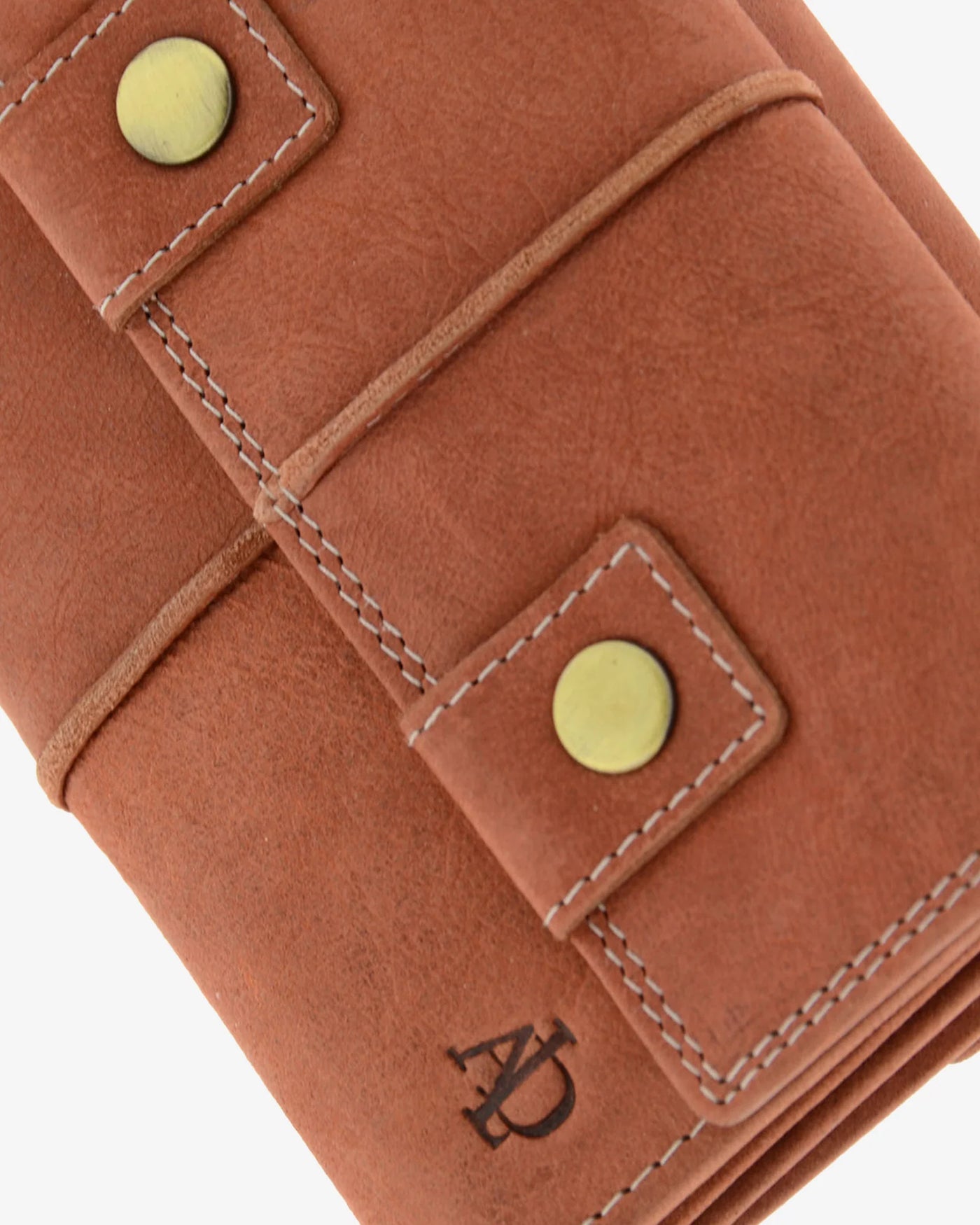 Billetero de Piel (14 X 9,5cm) monedero de clic Adapell Shima Picante