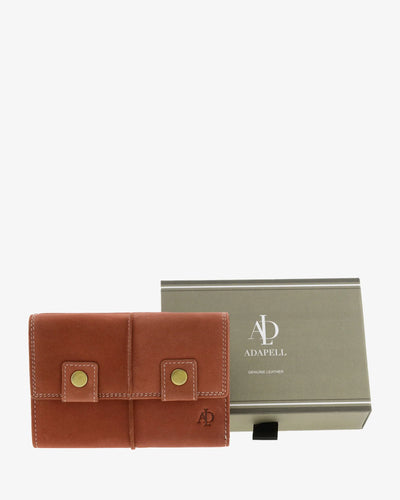 Billetero de Piel (14 X 9,5cm) monedero de clic Adapell Shima Picante