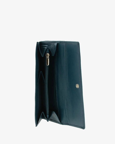 Billetero de Piel (18 X 10cm) monedero de cremallera Adapell Nayeli Storm