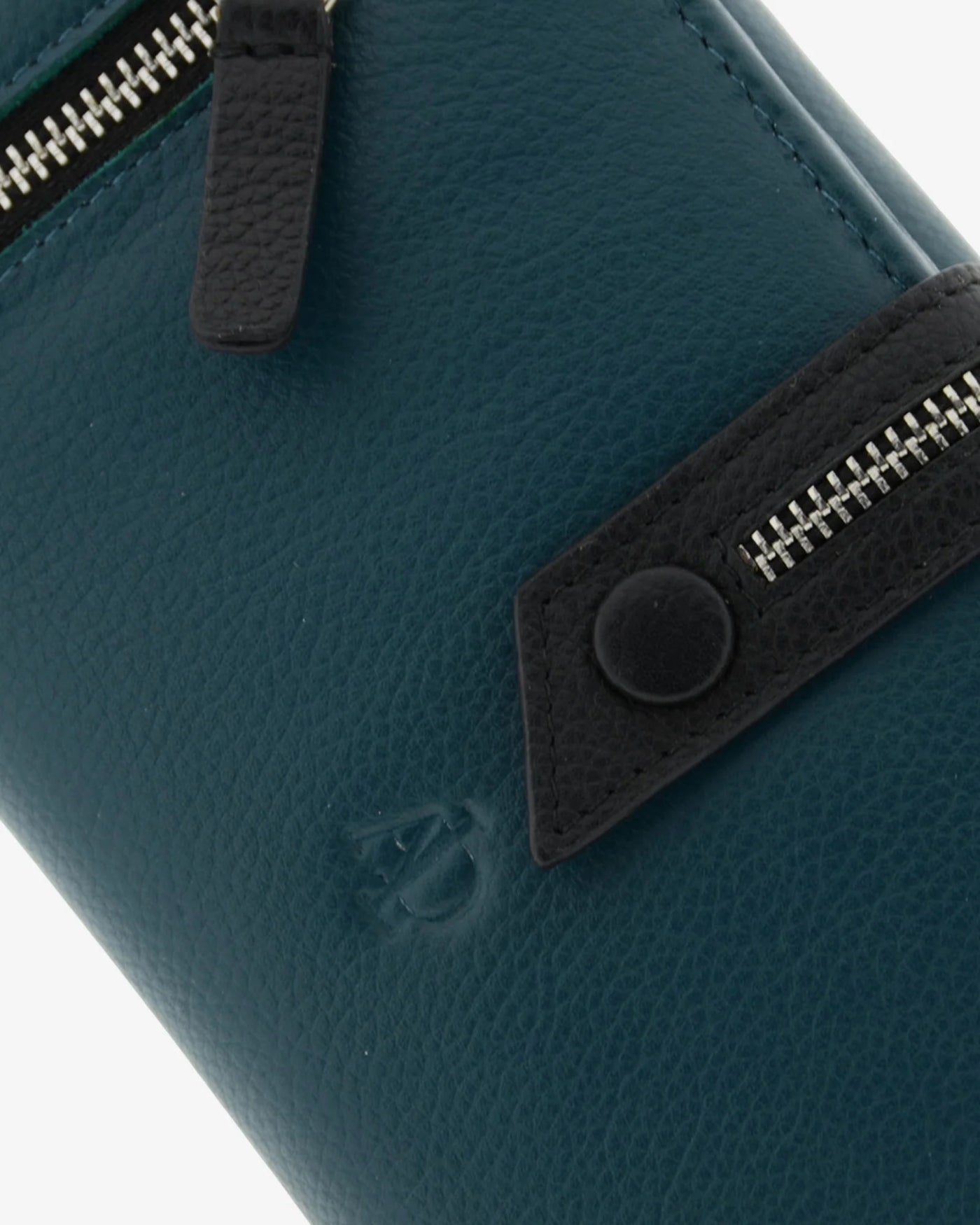 Billetero de Piel (18 X 10cm) monedero de cremallera Adapell Nayeli Storm